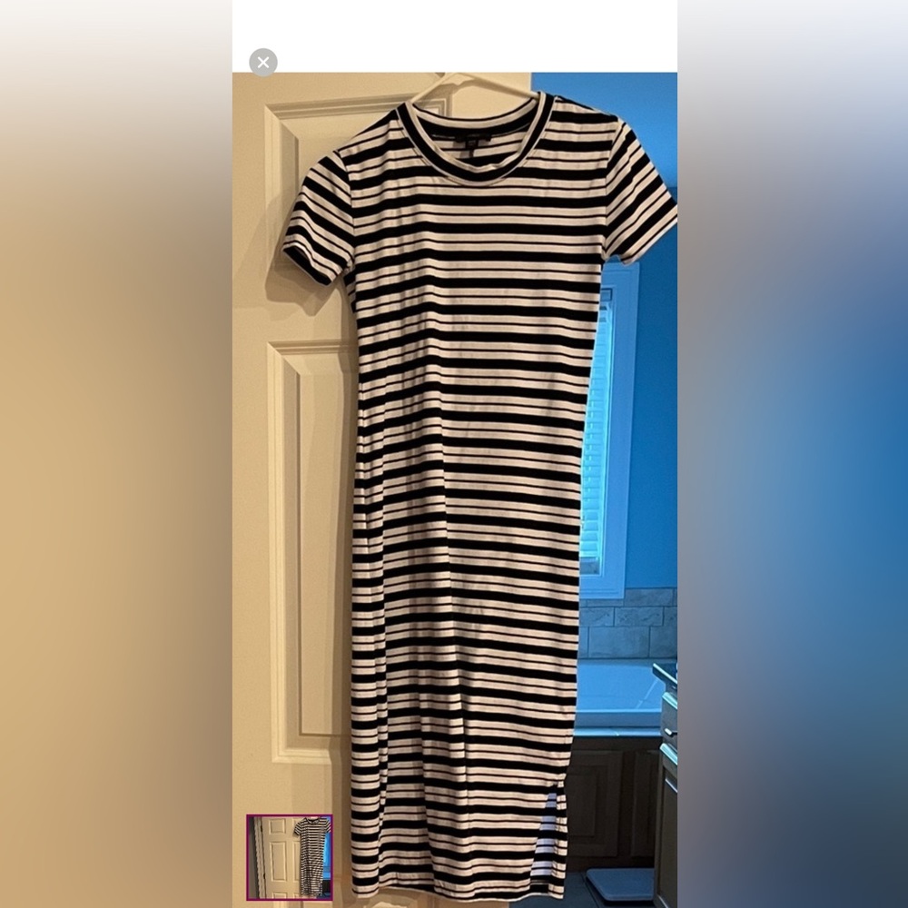 JCREW XXS Striped navy and white Women's Dress